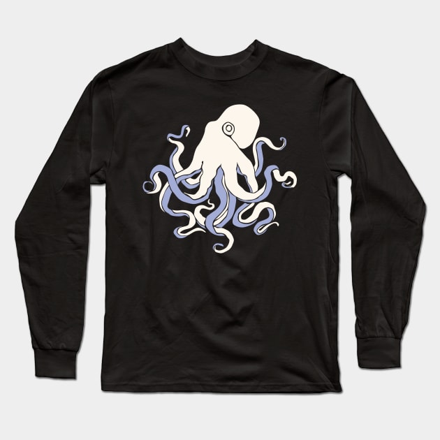 White octopus Long Sleeve T-Shirt by candelanieto